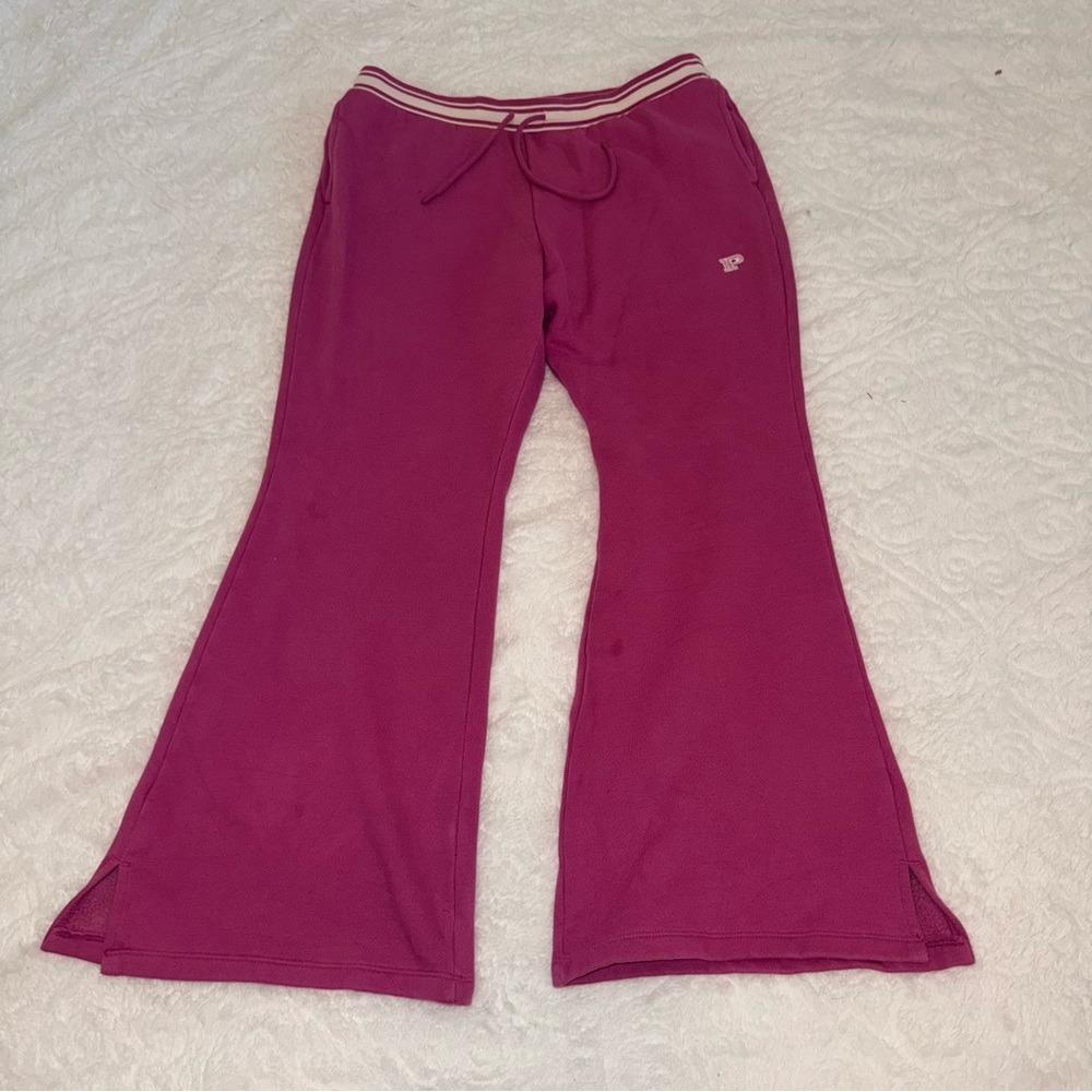 PINK Victoria's Secret Magenta Flared Sweatpants
